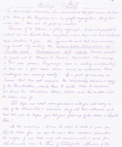 First LLA Newsletter 1964